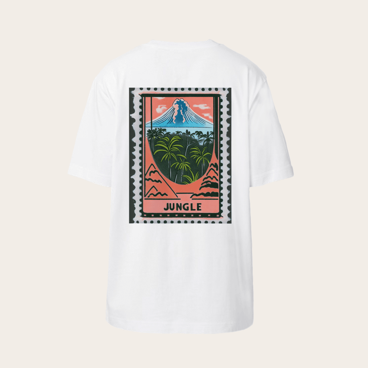 VOLCANO PARADISE STAMP - T-shirt
