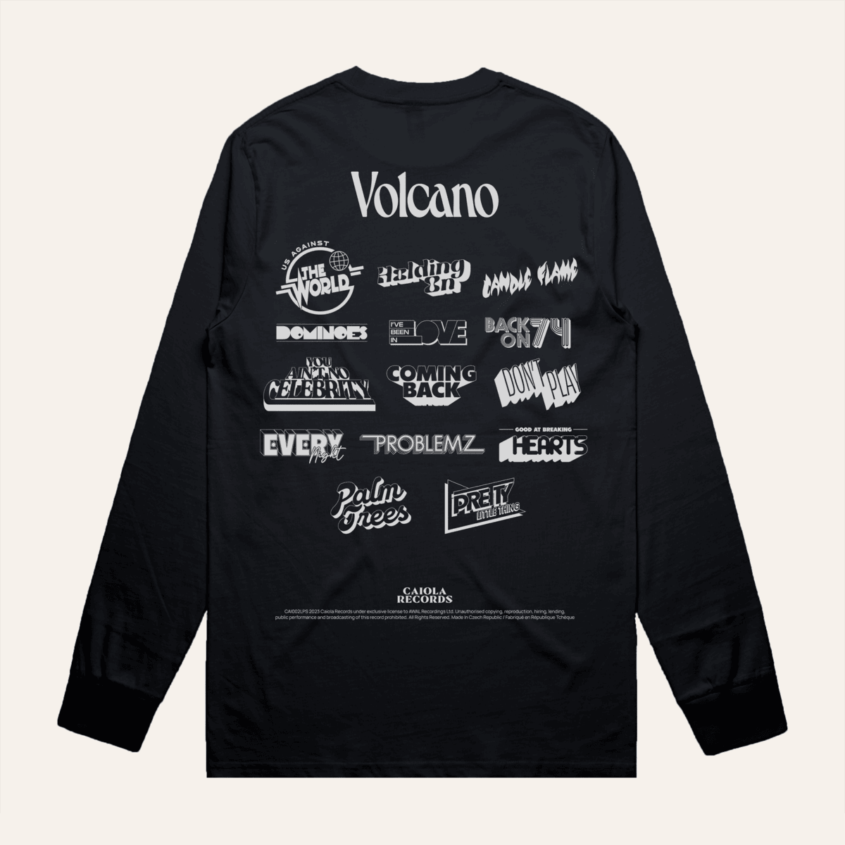 HELLA LOGOS - Long sleeve black T-shirt