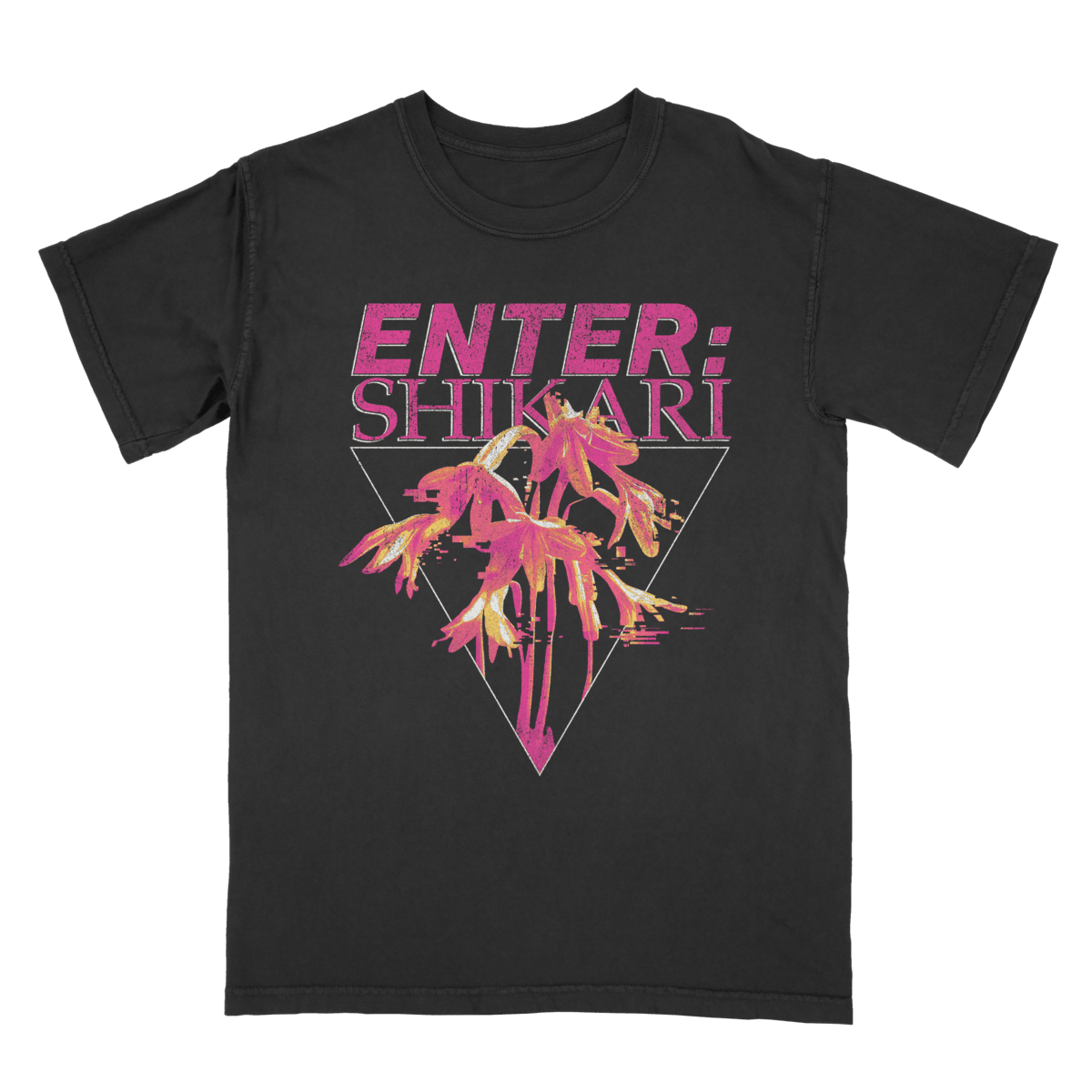 AKFTWW VINTAGE TRIANGLE LILY - チャコールTシャツ