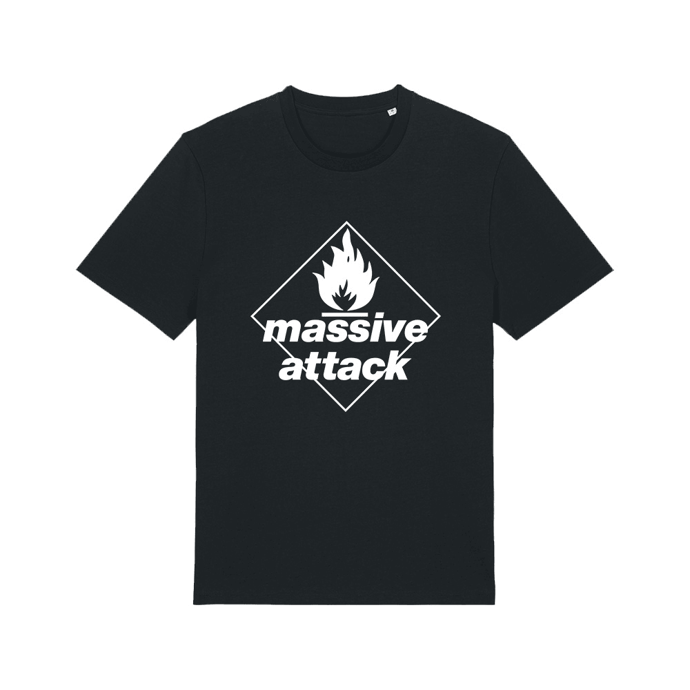 BLUE LINES - White logo black T-shirt