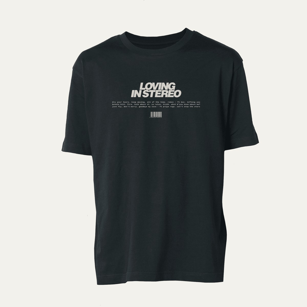 LOVING IN STEREO - Black T-shirt