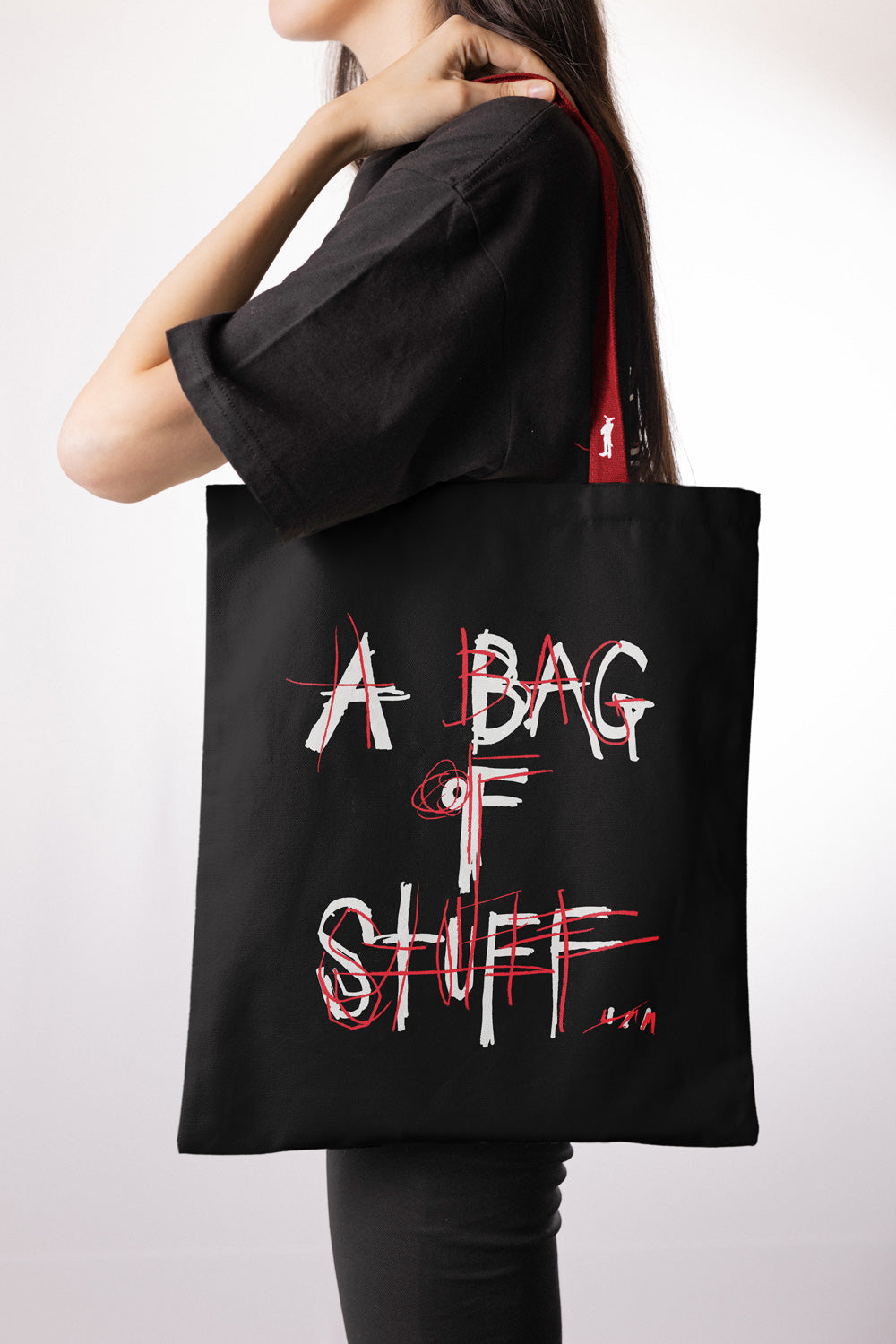 A Bag Of Stuff - Black Tote Bag