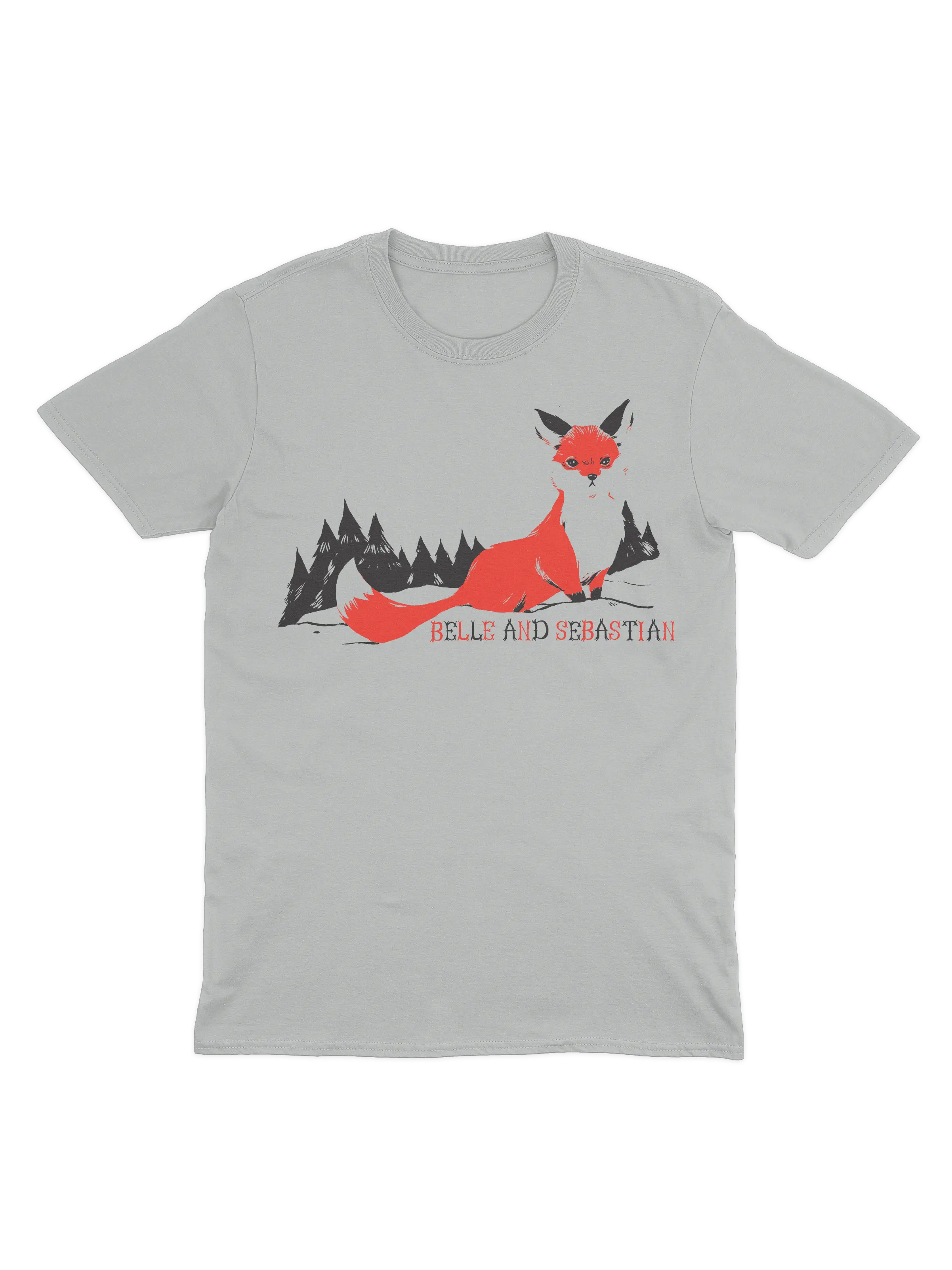 Fox In The Snow - Grey T-shirt