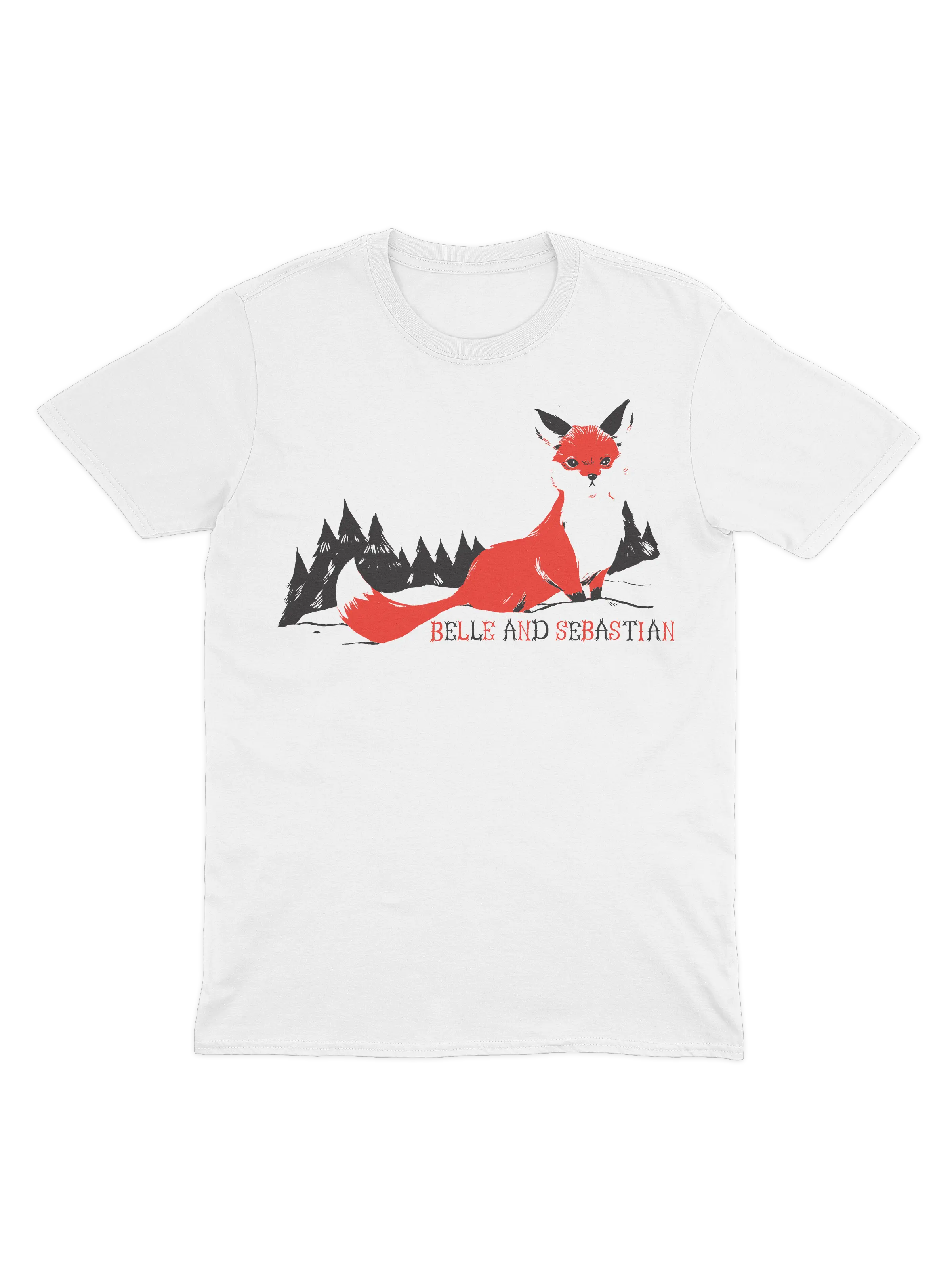 Fox In The Snow - White T-shirt