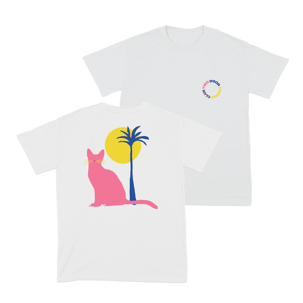 PINK CAT - White T-shirt