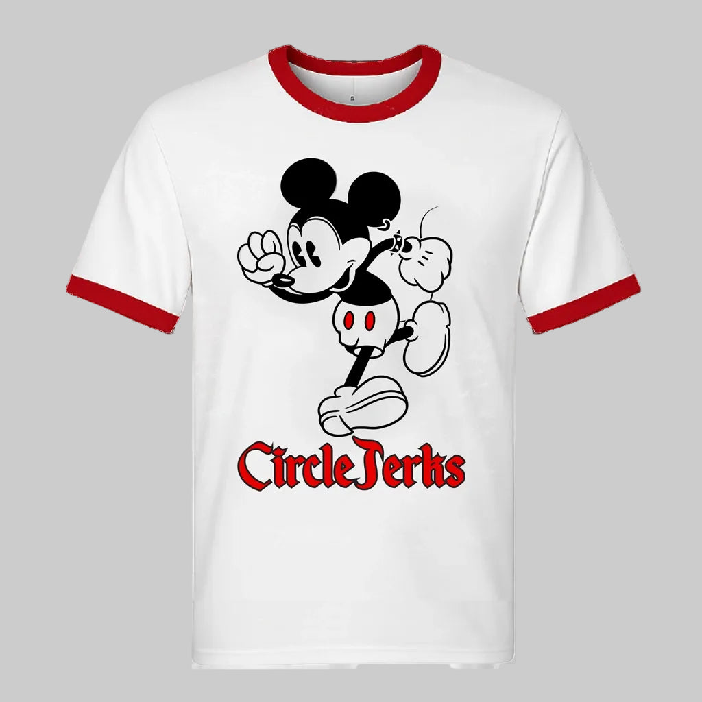 Wild In The Streets - White x Red Ringer T-Shirt