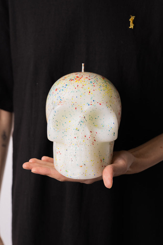Johnny Depp DEATH BY CONFETTI スカルキャンドル Death By Confetti Candle | Homeware | A Bunch Of Stuff By Johnny Depp