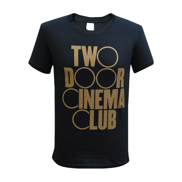GOLD LOGO - Black T-shirt